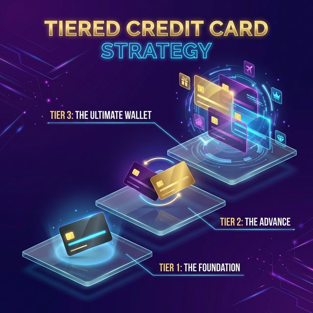 Three tiers of credit card strategy: foundation, advance, and ultimate wallet